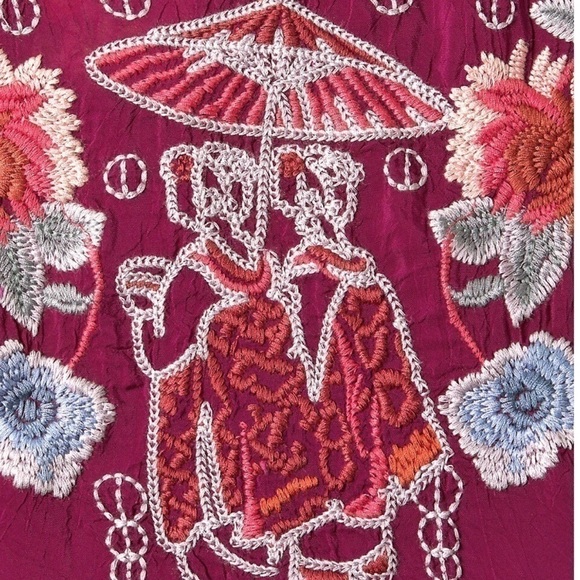 Johnny Was Hamayu Embroidered Blouse NWT - Picture 4 of 12